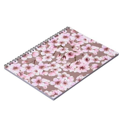 さくらんぼ花模様 ノートブック (左側)