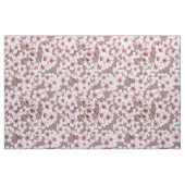 さくらんぼ花模様 ファブリック (ヤード)