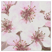 さくらんぼ花模様 ファブリック (クローズアップ)