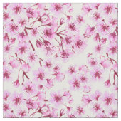 さくらんぼ花模様 ファブリック (クローズアップ)