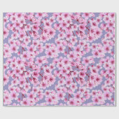 さくらんぼ花模様 ラッピングペーパー (フラット)