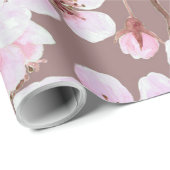 さくらんぼ花模様 ラッピングペーパー (ロールコーナー)