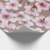 さくらんぼ花模様 ラッピングペーパー (角)
