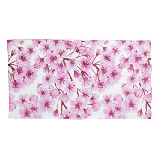 さくらんぼ花模様 枕カバー (裏面-右)