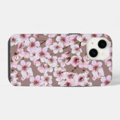 さくらんぼ花模様 iPhoneケース (裏面横)