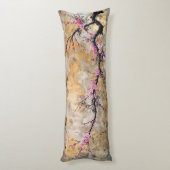 さくらんぼ花樹枝 ボディピロー (裏面 (縦))