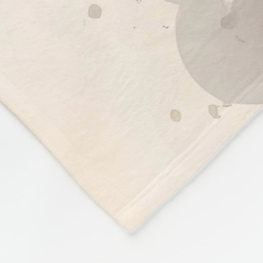 さくらんぼ花水彩フラワーピンク赤フローラ フリースブランケット (角)