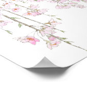 さくらんぼ花水彩春2018 ポスター (角)