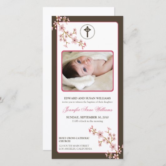 さくらんぼ花洗礼発表（ピンク）