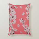 さくらんぼ花浮花アクセント枕 アクセントクッション (正面(垂直))