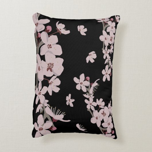 さくらんぼ花浮花 アクセントクッション (裏面(縦))