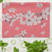 さくらんぼ花浮花 キッチンタオル (折り畳み)