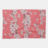 さくらんぼ花浮花 キッチンタオル (横)