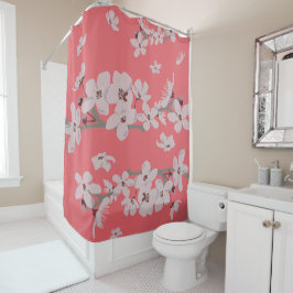 さくらんぼ花浮花 シャワーカーテン