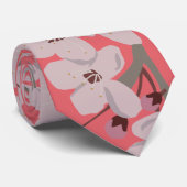 さくらんぼ花浮花 ネクタイ (ロール)