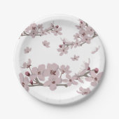 さくらんぼ花浮花 ペーパープレート (正面)