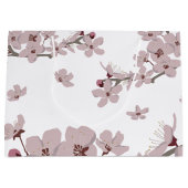 さくらんぼ花浮花 ラージペーパーバッグ (正面)
