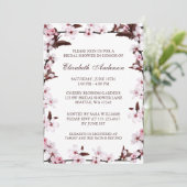 さくらんぼ花縁どのブライダルシャワー 招待状 (スタンド正面)