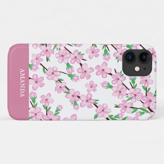 さくらんぼ花花ケース – メイトiPhoneケース Case-Mate iPhoneケース (裏面(横))
