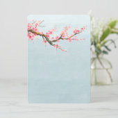 さくらんぼ花花ベビーシャワー 招待状 (スタンド正面)