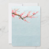 さくらんぼ花花ベビーシャワー 招待状 (正面)