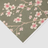 さくらんぼ花花ヴィンテージエフェメラ模様 薄葉紙 (詳細)