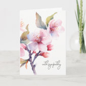 さくらんぼ花花悔やみや弔慰葬祭記念碑 カード (正面)