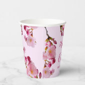 さくらんぼ花花枝ピンク60誕生日 紙コップ (右)
