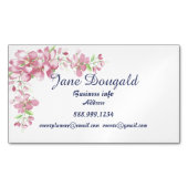 さくらんぼ花花水彩画カスタム像 マグネット名刺