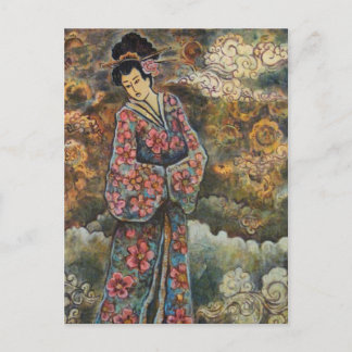 さくらんぼ花芸者、ファインアート商品 ポストカード