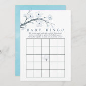 さくらんぼ花赤ちゃんシャワービンゴ 招待状 (正面/裏面)