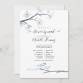 さくらんぼ花開フローラ赤ちゃんシャワーbyメール 招待状 (正面)