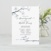 さくらんぼ花開フローラ赤ちゃんシャワーbyメール 招待状 (スタンド正面)