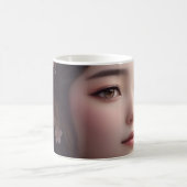 さくらんぼ花飾り少女 コーヒーマグカップ (中央)