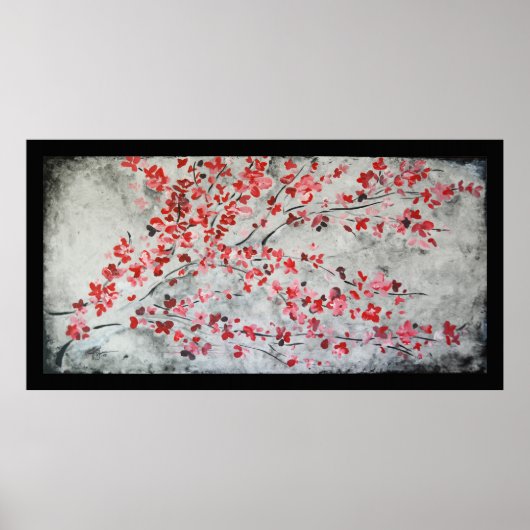 さくらんぼ花1 ポスター (正面)