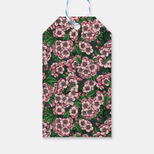 さくらんぼ花2 ギフトタグ (裏面)