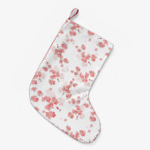 さくらんぼ花2 スモールクリスマスストッキング (正面 (吊り時))