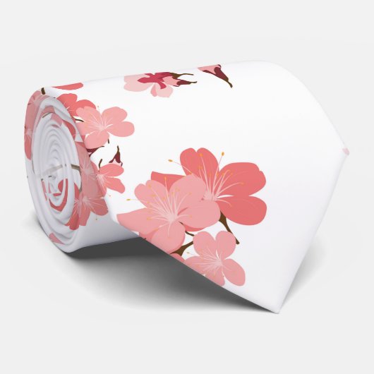 さくらんぼ花2 ネクタイ (ロール)