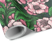 さくらんぼ花2 ラッピングペーパー (ロールコーナー)