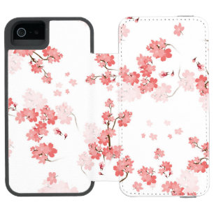 さくらんぼ花2 iPhone SE/5/5sウォレットケース