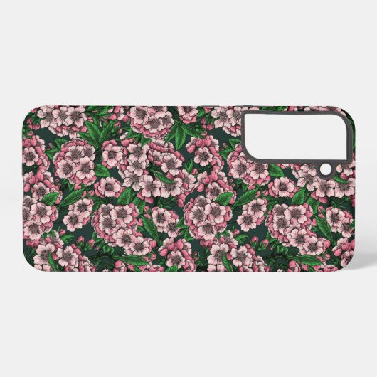 さくらんぼ花2 SAMSUNG GALAXYケース (裏面横)