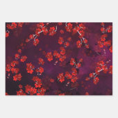 さくらんぼ花3 ラッピングペーパーシート (正面2)