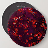 さくらんぼ花3 缶バッジ (正面&裏面)