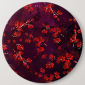 さくらんぼ花3 缶バッジ (正面)