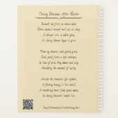 さくらんぼ花8.5 x 11インチプランナー プランナー手帳 (裏面)