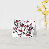 さくらんぼ花 カード (黄色い花)