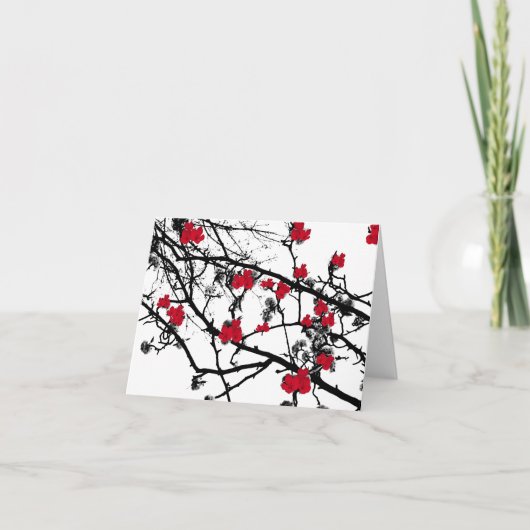 さくらんぼ花 カード (正面)