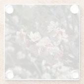 さくらんぼ花 ガラスコースター (裏面)