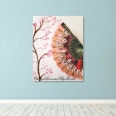 さくらんぼ花 キャンバスプリント (インサイチュ (ウッドフロア))