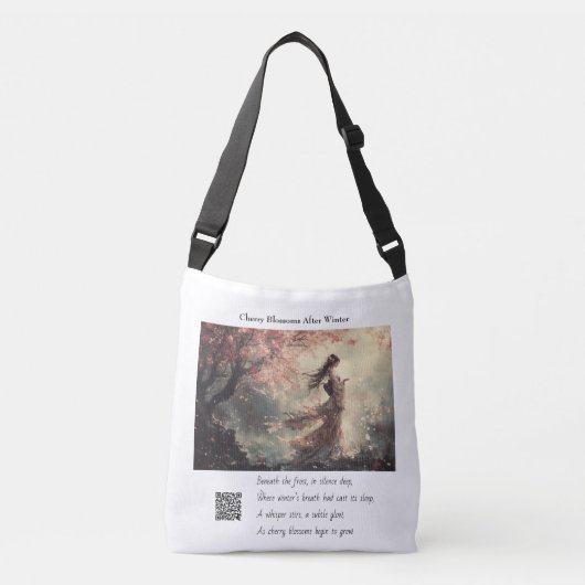 さくらんぼ花 クロスボディバッグ (正面)